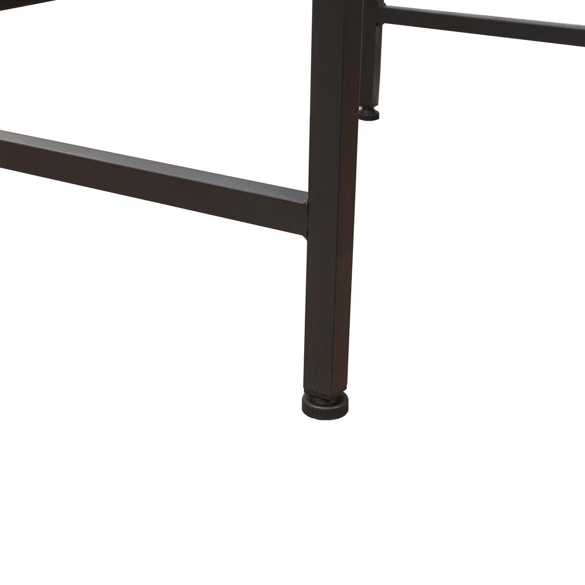 Waschmaschinenregal Respekta - Schwarz/Braun, Trend, Holzwerkstoff/Metall (168/70/35cm) - Homezone