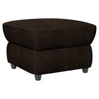 Polsterhocker Boston Braun Chenille - Schwarz/Braun, KONVENTIONELL, Textil (68/45/68cm) - Livetastic