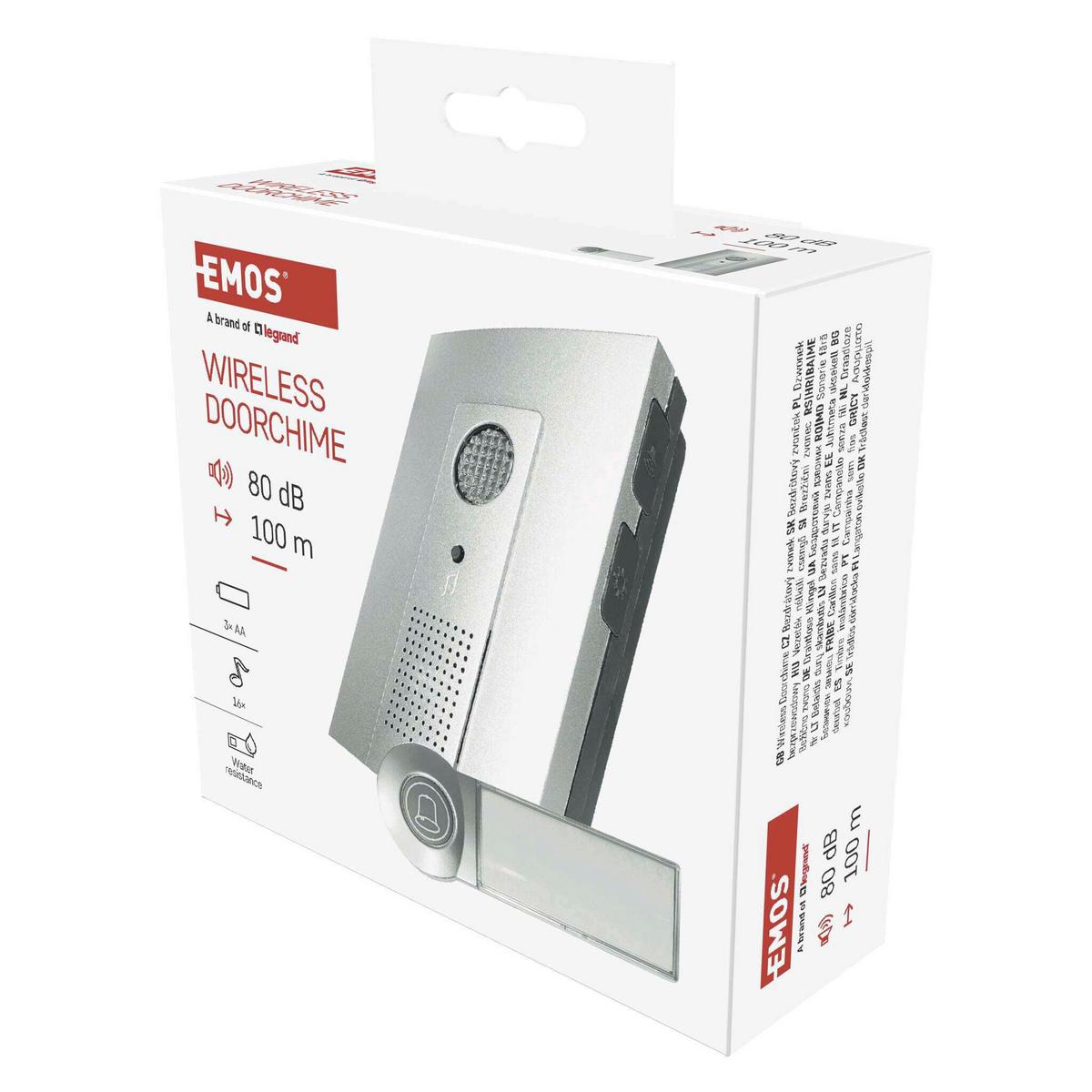 Vezeték Nélküli Csengő Dc P5712 - alumíniumszínű, műanyag