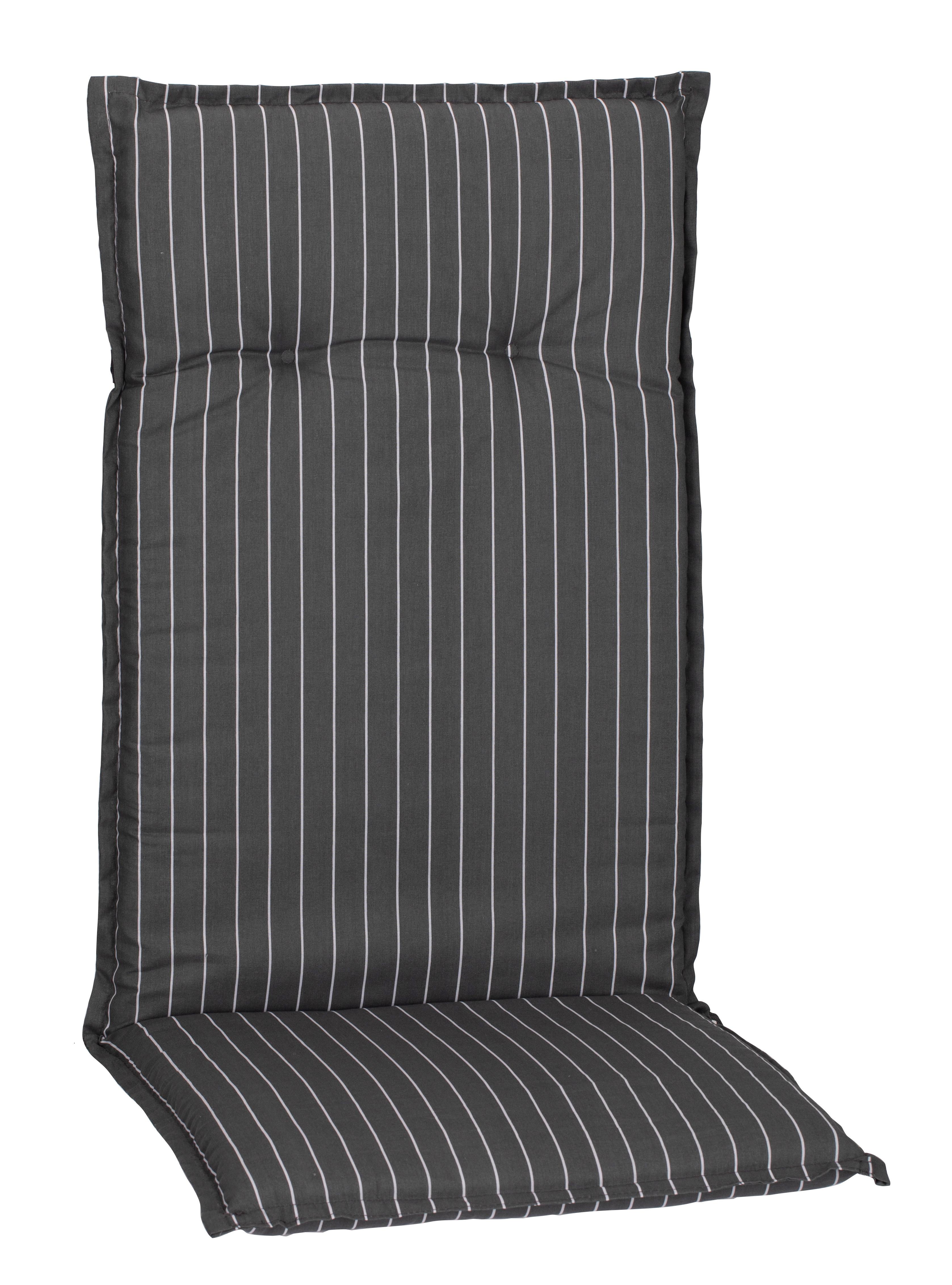 Sesselauflage M050 Belm Hochlehner - Weiß/Grau, Basics, Textil (118/50/6cm) - Gardenson
