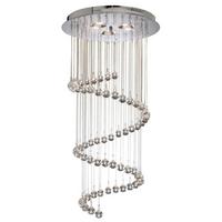 Deckenleuchte 7743cc Hallway - Chromfarben, Design, Glas/Metall (39/80cm)