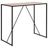 Bartisch Seaford 120x60x105 cm Eiche Dekor/Schwarz - Eichefarben/Schwarz, Basics, Holzwerkstoff/Metall (120/60/105cm) - MID.YOU