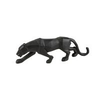 Skulptur Deko Panther - Sandfarben/Schwarz, LIFESTYLE, Kunststoff (43/7/14cm)