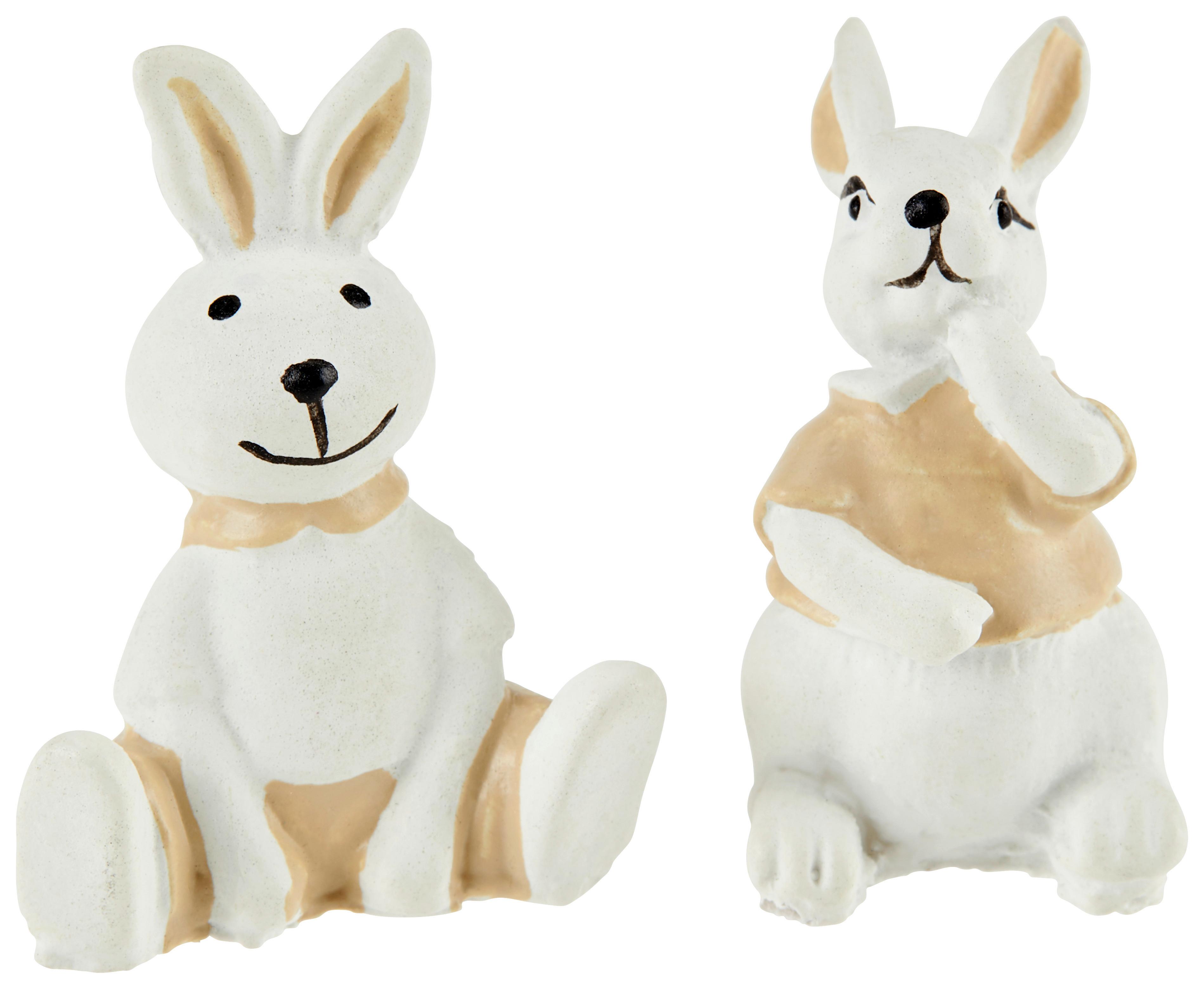 Dekohase Finola - Braun/Weiß, MODERN, Kunststoff (4cm) - Ondega