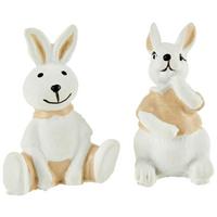 Dekohase Finola - Braun/Weiß, MODERN, Kunststoff (4cm) - Ondega