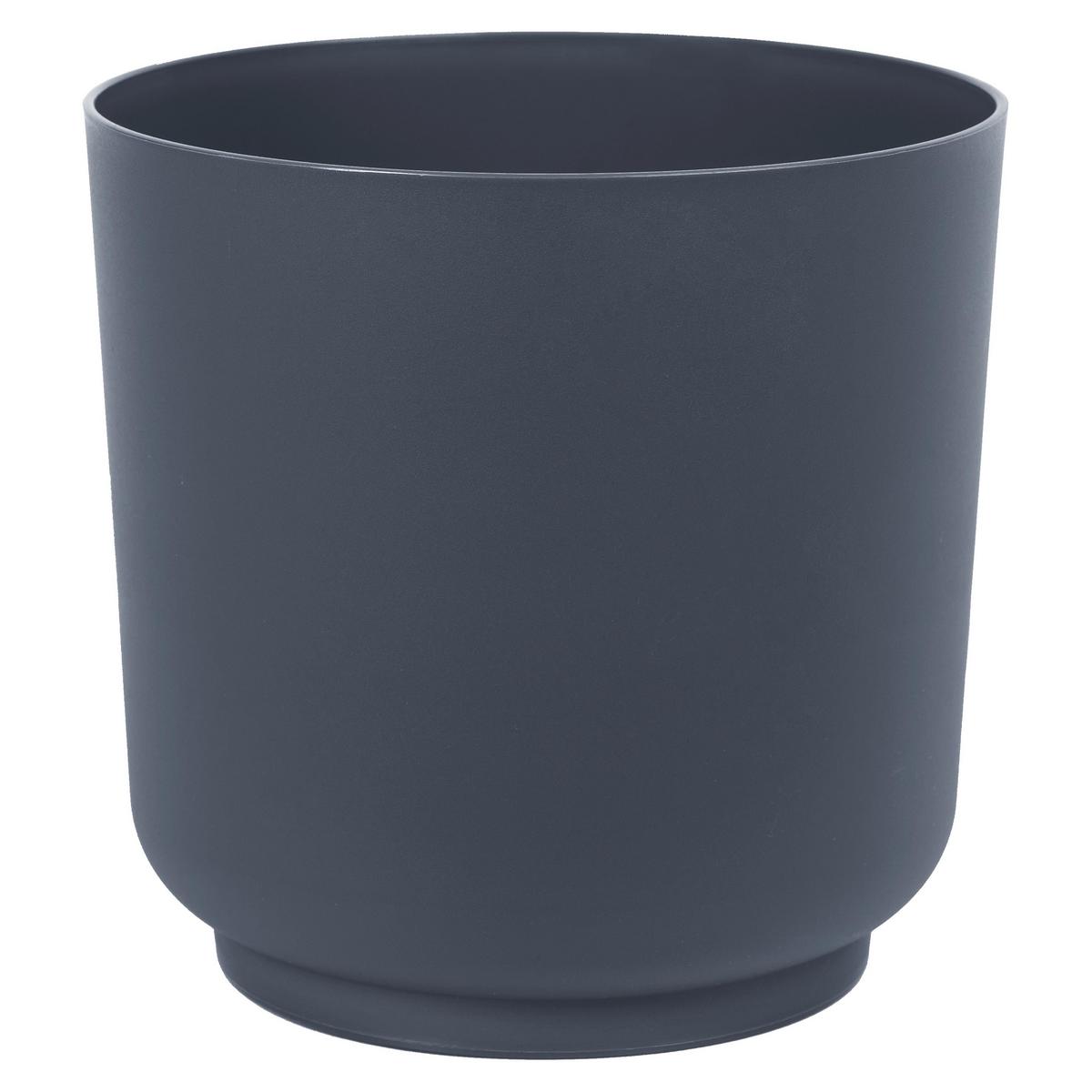 Obal na květináč SIENA ECO RECYCLED 13 - antracitová, Konvenční, plast (13/12,5cm) - Mömax