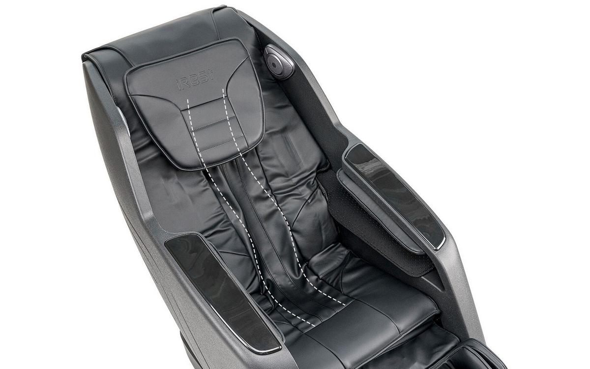 MASSAGESESSEL Schwarz B: 77cm - Schwarz, Basics, Kunststoff/Textil (77/114/169cm) - iRest