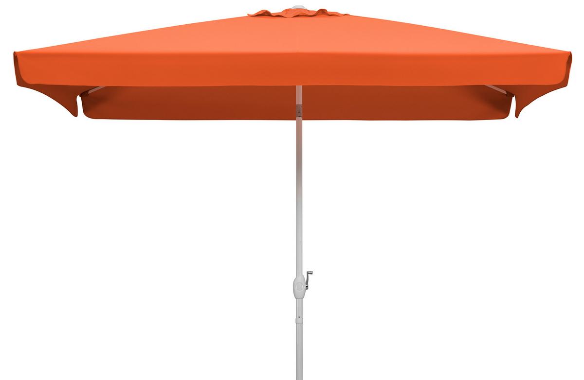 Sonnenschirm Oslo Bxhxt: 200x250x300 Cm Terracotta - Terracotta/Weiß, Basics, Textil/Metall (200/250/300cm) - Schneider