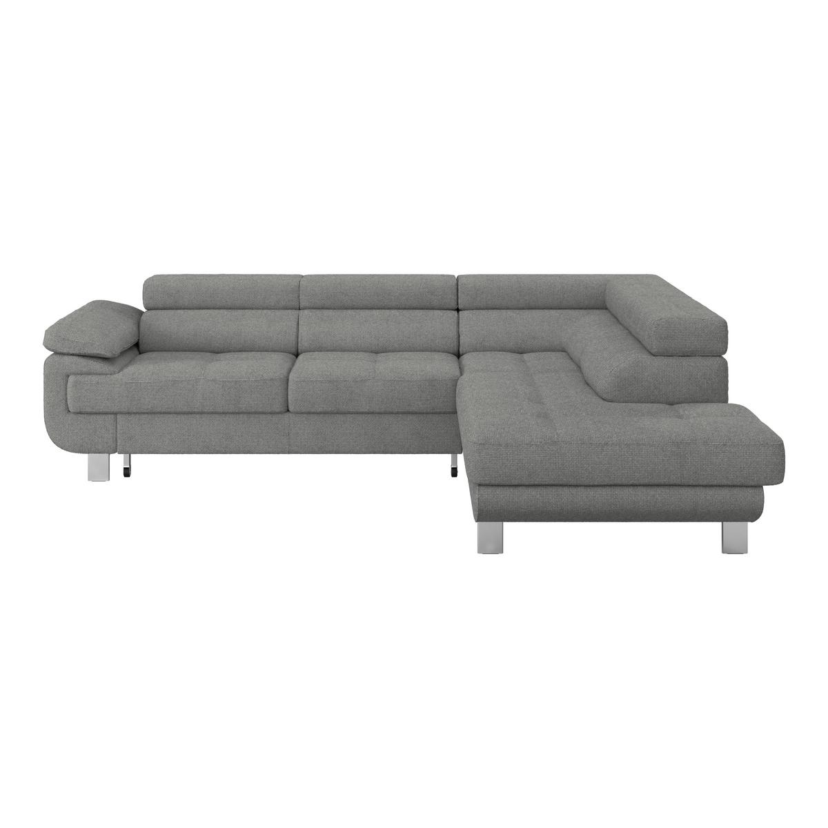 Ecksofa Savona - Dunkelgrau, MODERN, Textil (270/230cm) - Ondega