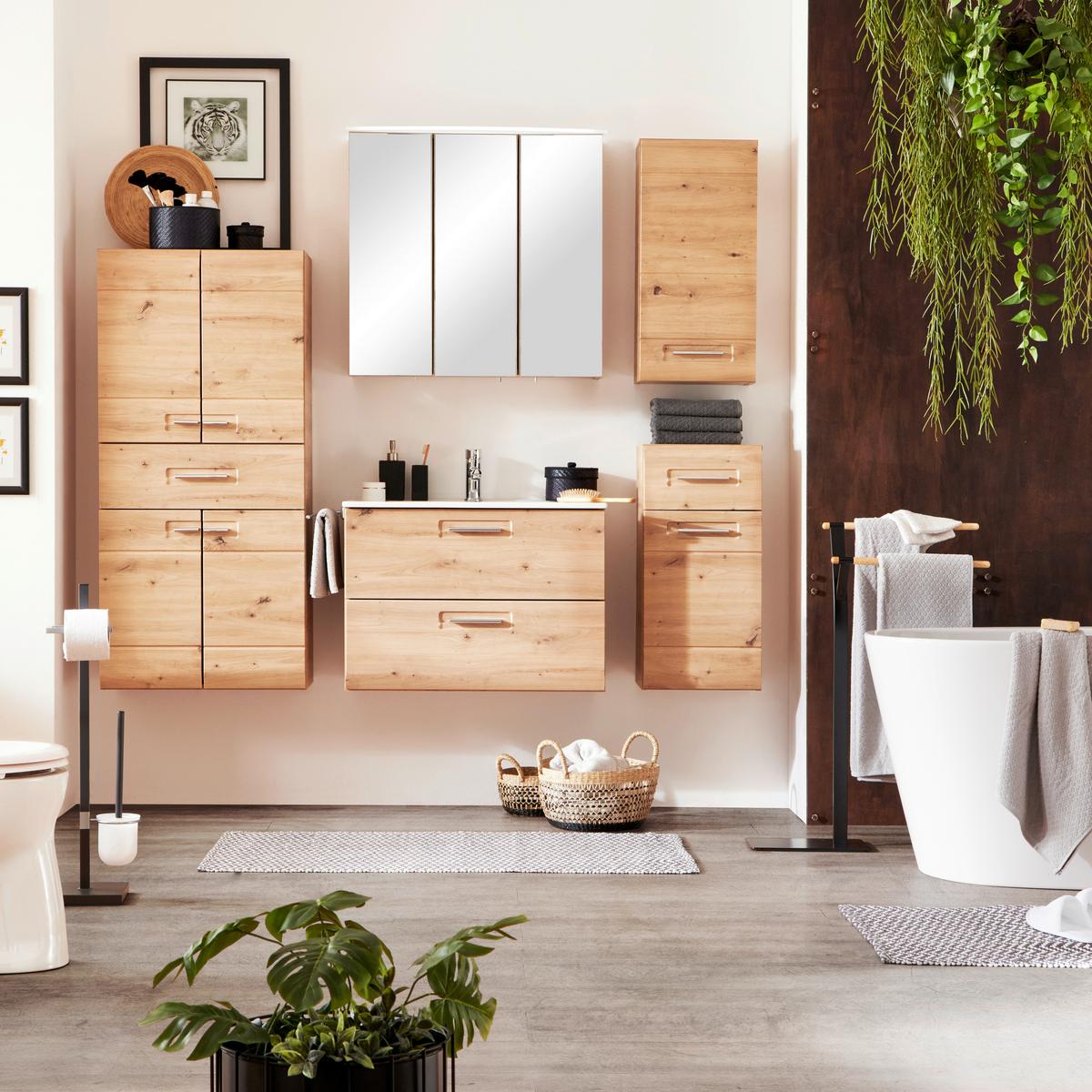 Unterschrank Mit Soft-close Avensis B: 35 Cm, Eiche Dekor - Eichefarben, MODERN, Holzwerkstoff (35/72/33cm) - Luca Bessoni