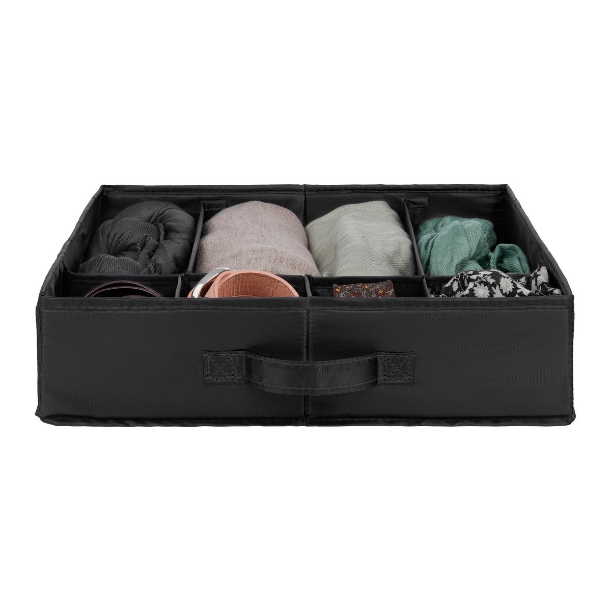 Zásuvkový box Unit, S - šedá, Konvenční, textil/plast (34,2/43,2/10,5cm) - Modern Living