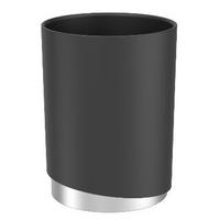 POHÁR NA ZUBNÉ KEFKY CHRIS - čierna, Modern, kov/plast (8/11cm) - Mömax