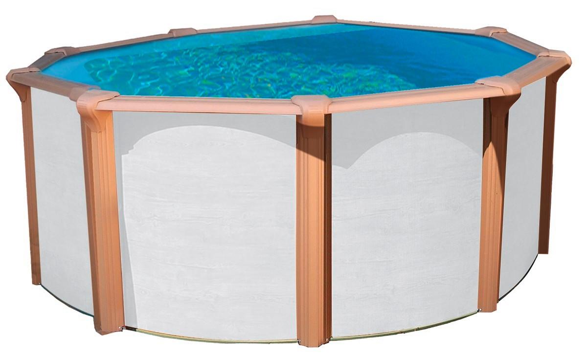 Stahlwandpool Rund Steely De Luxe mit Leiter Ø 550 cm