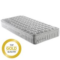 Taschenfederkernmatratze Visco Secret 160x200 cm H4 H: 27 cm - Weiß, Textil (160/200cm) - Ele