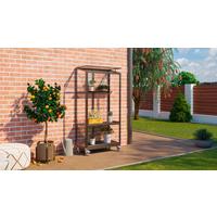Balkon-gewächshaus Polis 350 Schwarz Metall/glas H: 165,5cm - Schwarz, Basics, Glas/Metall (81,2/165,5/42,8cm)