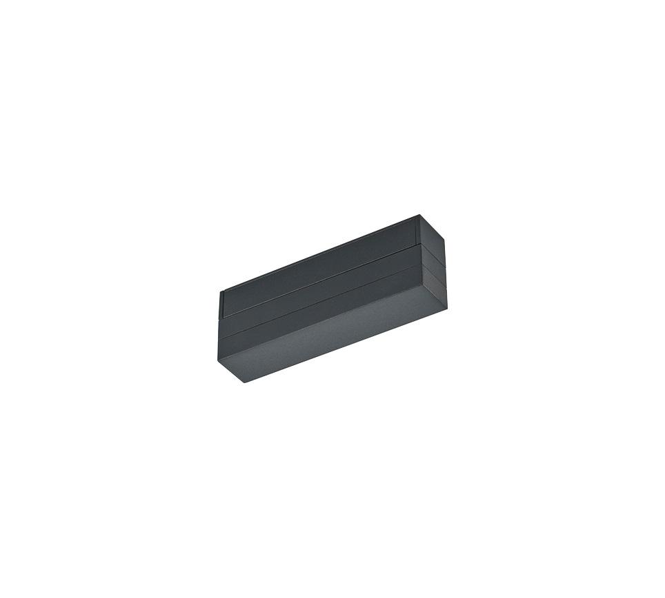 Schienensystem Duoline Einspeiser 701032 Schwarz - Schwarz, Design, Kunststoff (13,5/3/5cm) - Trio Leuchten