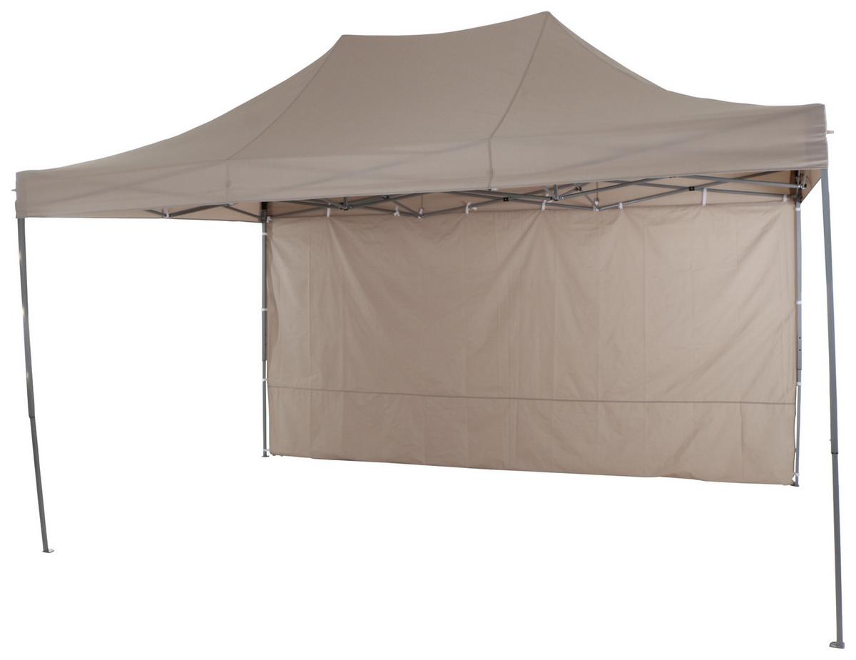 Pavillon L30551 450x300 Cm Seitenteilen + Uv-Beständig - Taupe, KONVENTIONELL, Textil/Metall (450/330/300cm) - Siena Garden