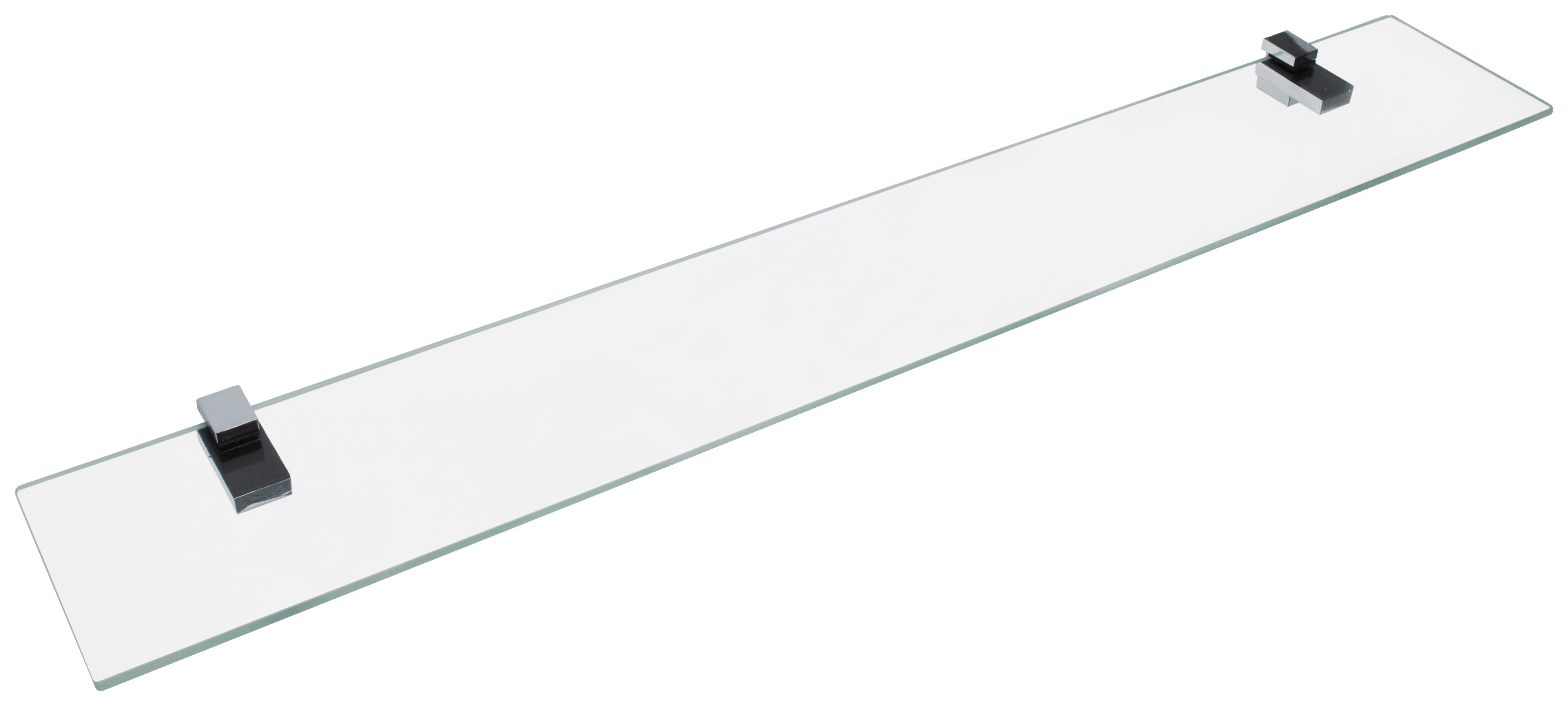 Glasablage Bath 3 B: 80 cm, transparent - Transparent, Basics, Glas (80/12cm) - MID.YOU
