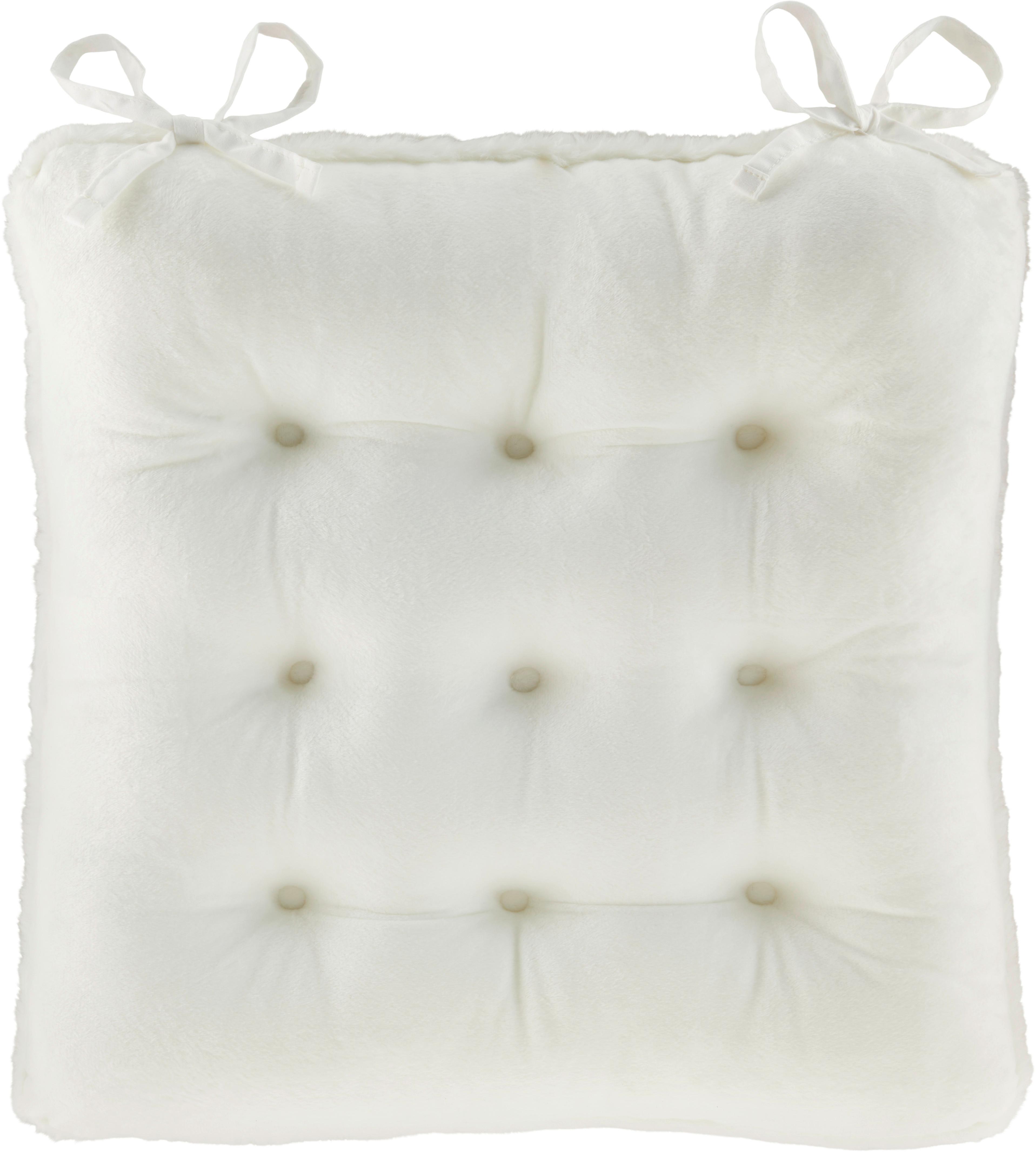 Sitzkissen Cozy - Beige, MODERN, Textil (40/40/4cm) - Luca Bessoni
