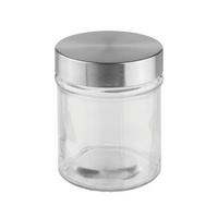DÓZA NA POTRAVINY REINER - 0,3L -AKT- - číra/farba ušľachtilej ocele, Modern, kov/sklo (8,5/10,5cm) - Mömax