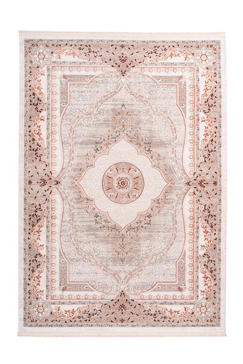 Webteppich Grau/rosa Akropolis 200x230 Cm - Rosa/Grau, Design, Textil (200/230cm) - Kayoom
