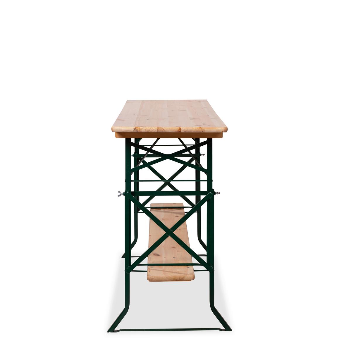 Biertischgarnitur Erhöhungsset Biertische - Grün, Basics, Metall (68/78/4cm)