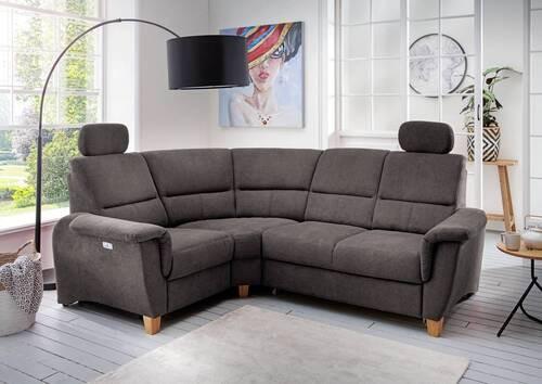 Ecksofa Parole Anthrazit S:186/237 cm - Wildeiche/Anthrazit, KONVENTIONELL, Textil (186/237cm) - Livetastic