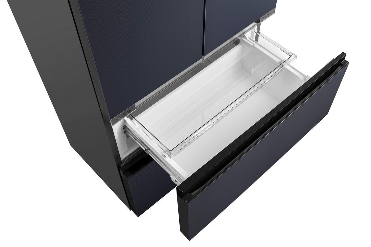 French-door Mdrf705bie70 - Schwarz/Weiß, MODERN (83.3/191/60cm) - Midea