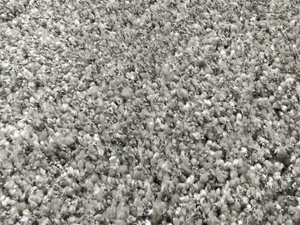 Hochflorteppich Fashion Shaggy Grau Rund Ø 100 cm - Grau, Basics, Textil (100cm) - Novel