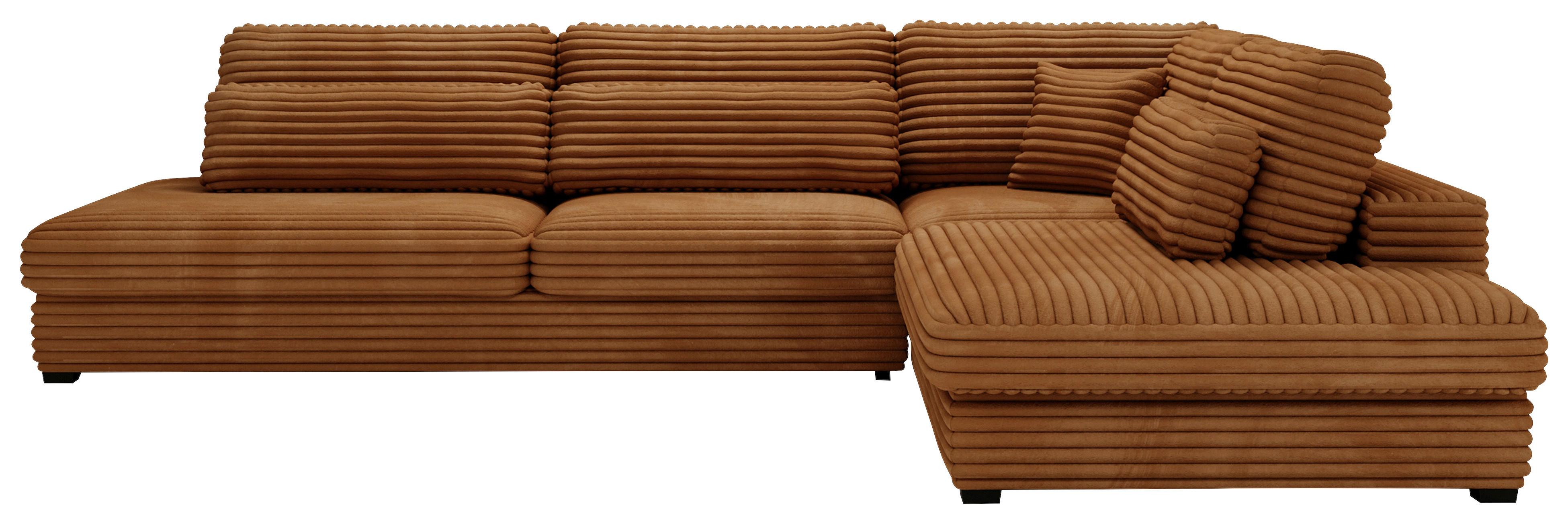 Sven Rostfarben S: 332x244 cm - Rostfarben/Schwarz, Design, Textil (332/244cm) - Livetastic