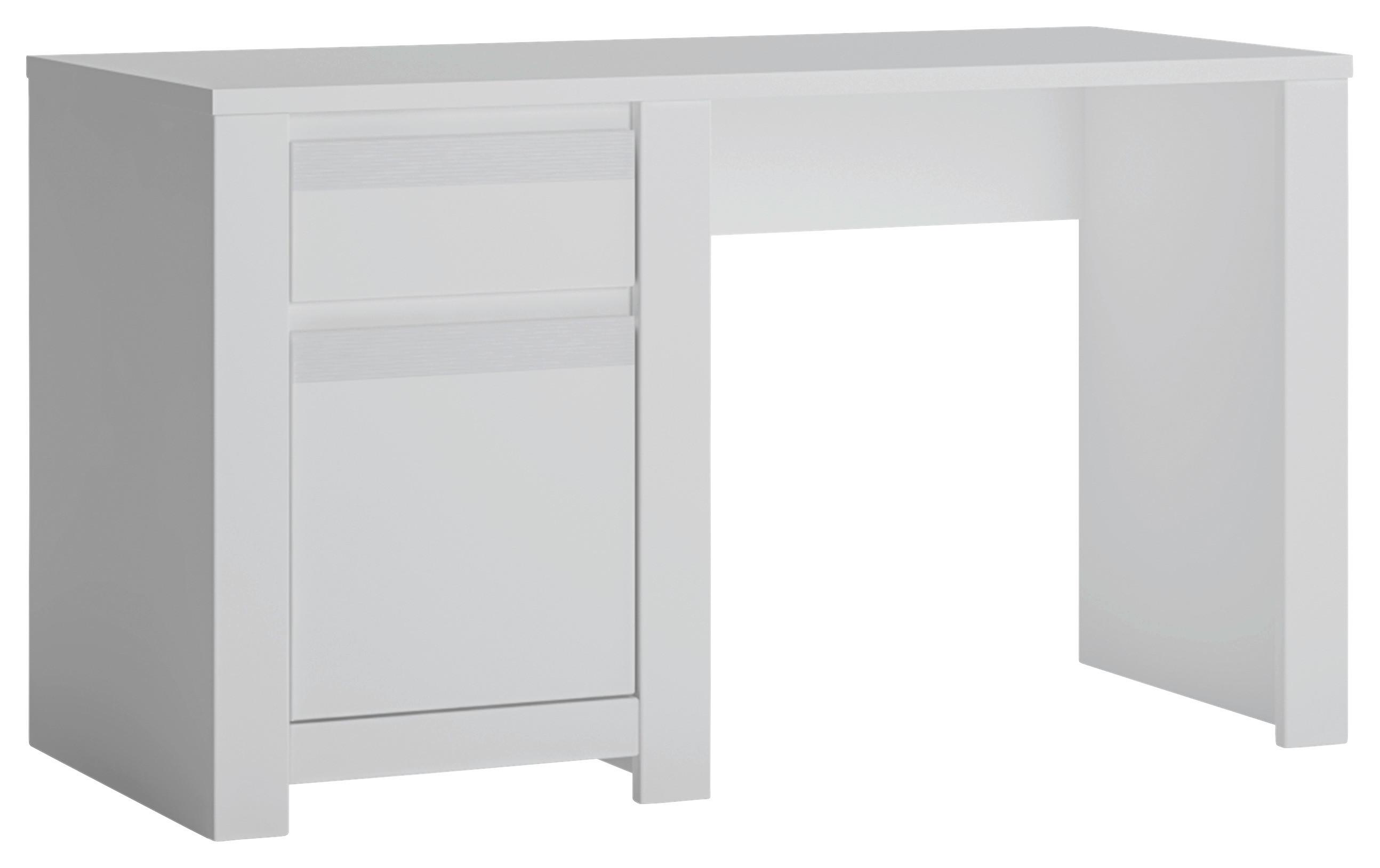 Psací stůl NOVI barva bílá - bílá, Moderní, kompozitní dřevo (130/75/60cm) - Premium Living