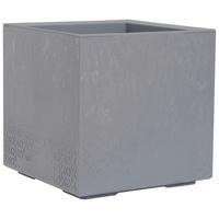 Blumenkasten Grau Betonoptik B: 40 Cm - Grau, Basics, Kunststoff (40/40/40cm) - Siena Garden