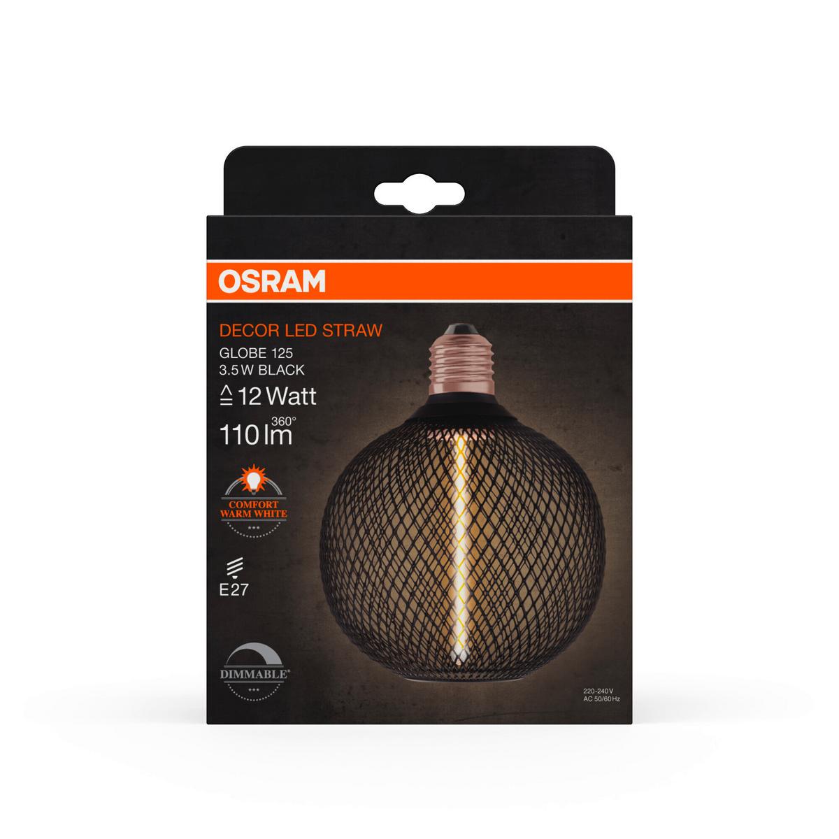 Led-filament-leuchtmittel E27, 1800k - KONVENTIONELL, Metall (12,5/15cm) - Osram