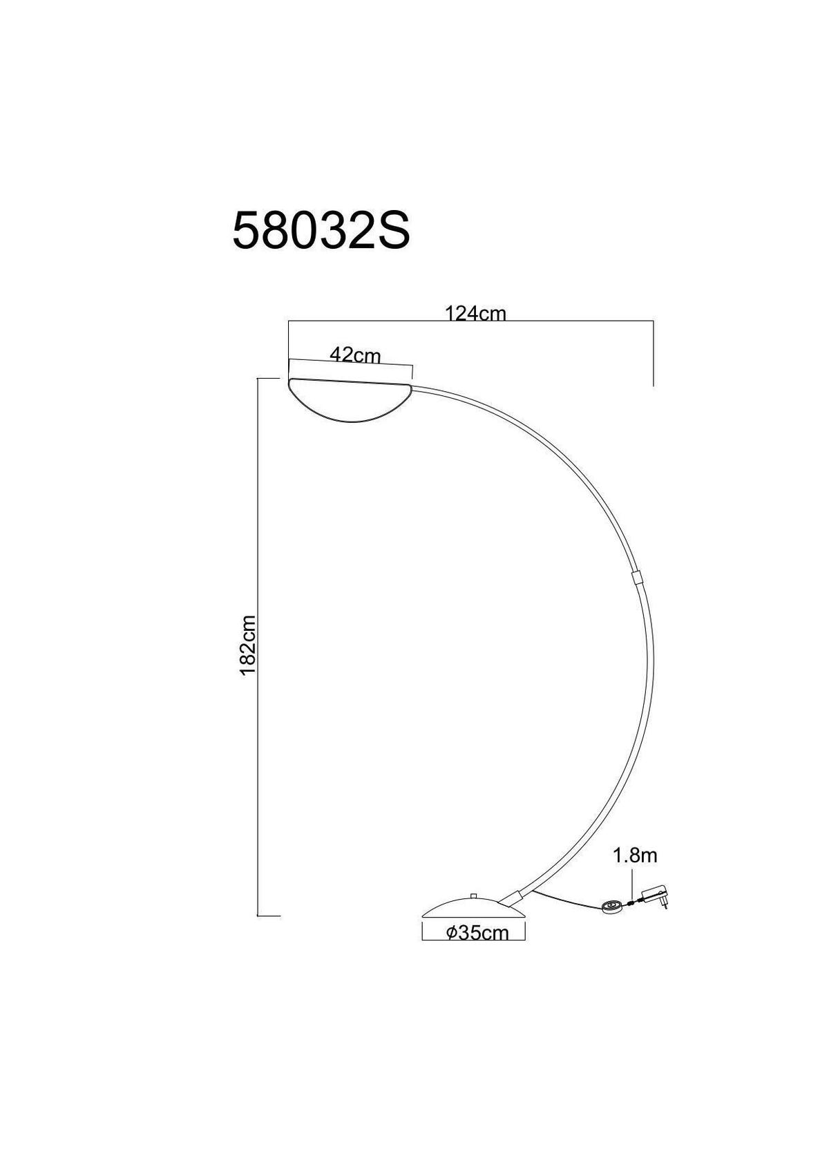 LED-Stehleuchte Robles Grau Schwarz L: 124 cm - Schwarz/Grau, Design, Kunststoff/Metall (124/35/182cm) - Globo