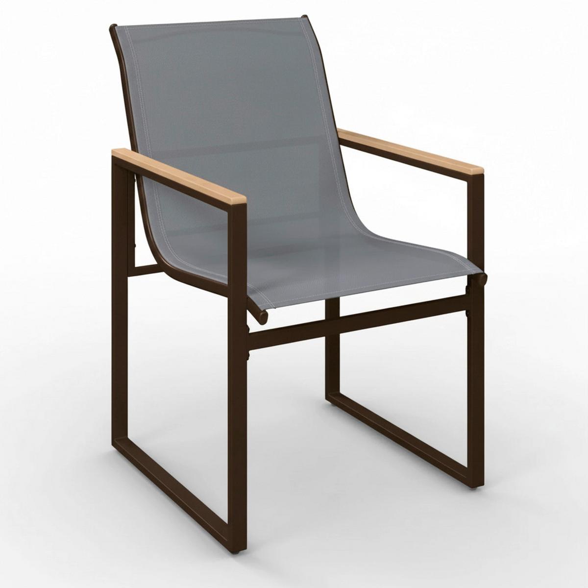 SADA ZAHRADNÍCH KŘESEL MATTEO - šedá/černá, Moderní, kov/textil (56/86/53cm) - Bessagi Garden