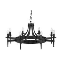 Csillár 2428-8bk Cartwheel Ii - fekete, Lifestyle, fém (85/120cm) - Searchlight