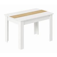 Esstisch Disalo Weiß/Honigeiche L: 115cm - Honigeiche/Weiß, MODERN, Holzwerkstoff (115/80/75cm) - MID.YOU