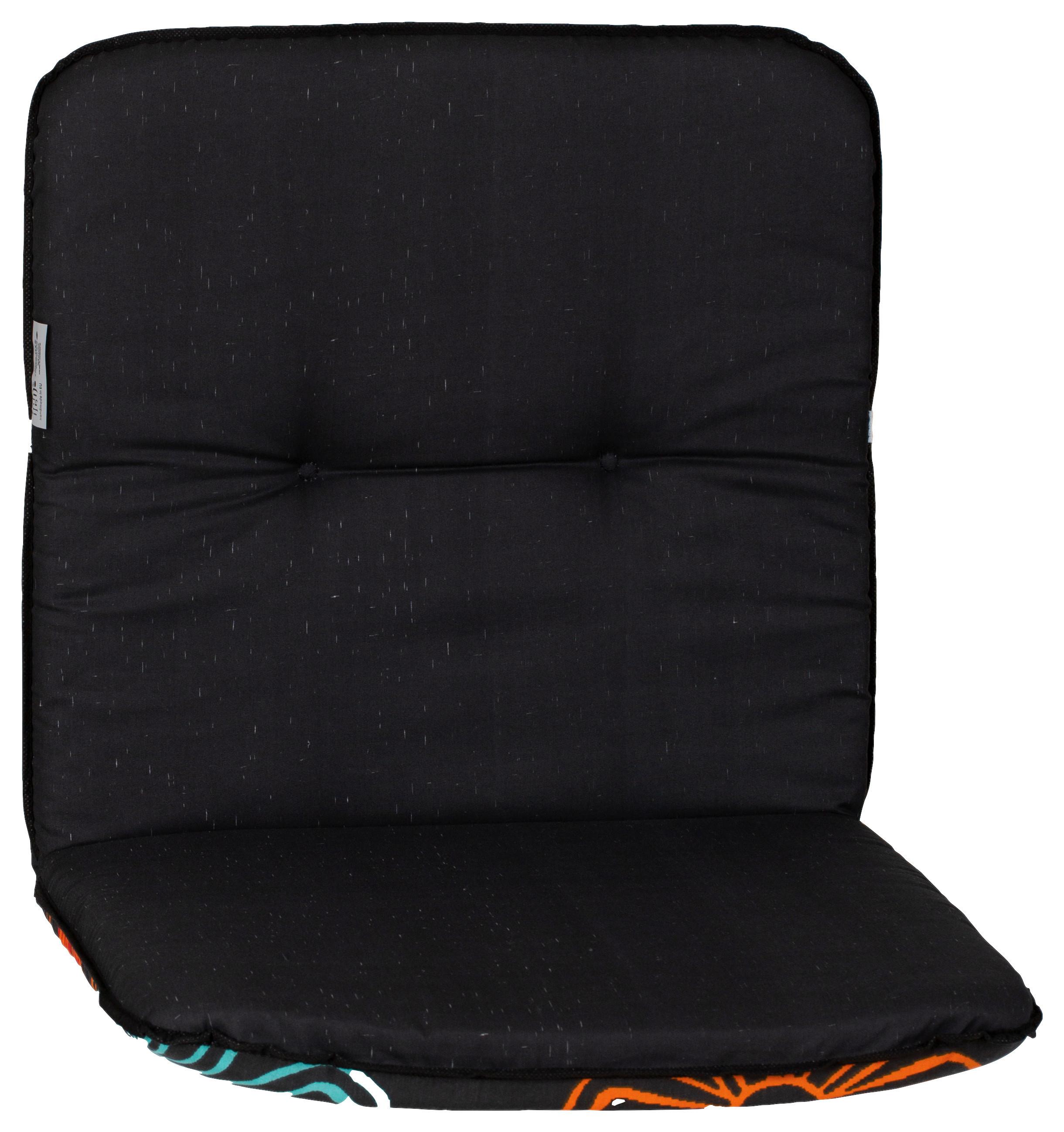 Hochlehner Wendeauflage Bali 114x47 Cm Grau/orange - Orange/Grau, Basics, Textil (114/47/5cm) - Beo