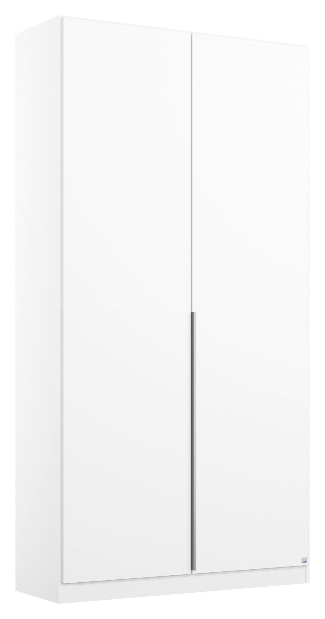 Drehtürenschrank B: 91 Cm Alabama, Weiß - Weiß, MODERN, Holzwerkstoff (91/229/54cm) - Rauch Möbel