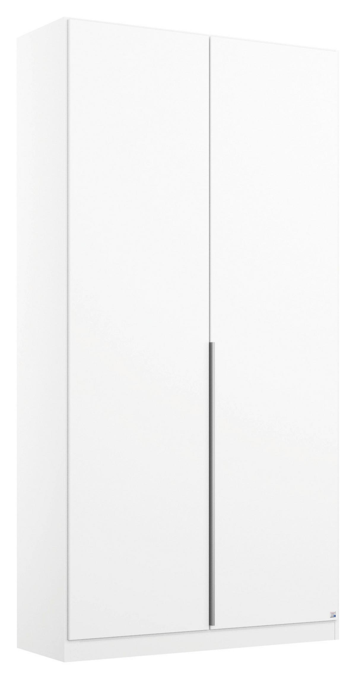 Drehtürenschrank B: 91 cm Alabama, Weiß - Weiß, MODERN, Holzwerkstoff (91/229/54cm) - Rauch Möbel