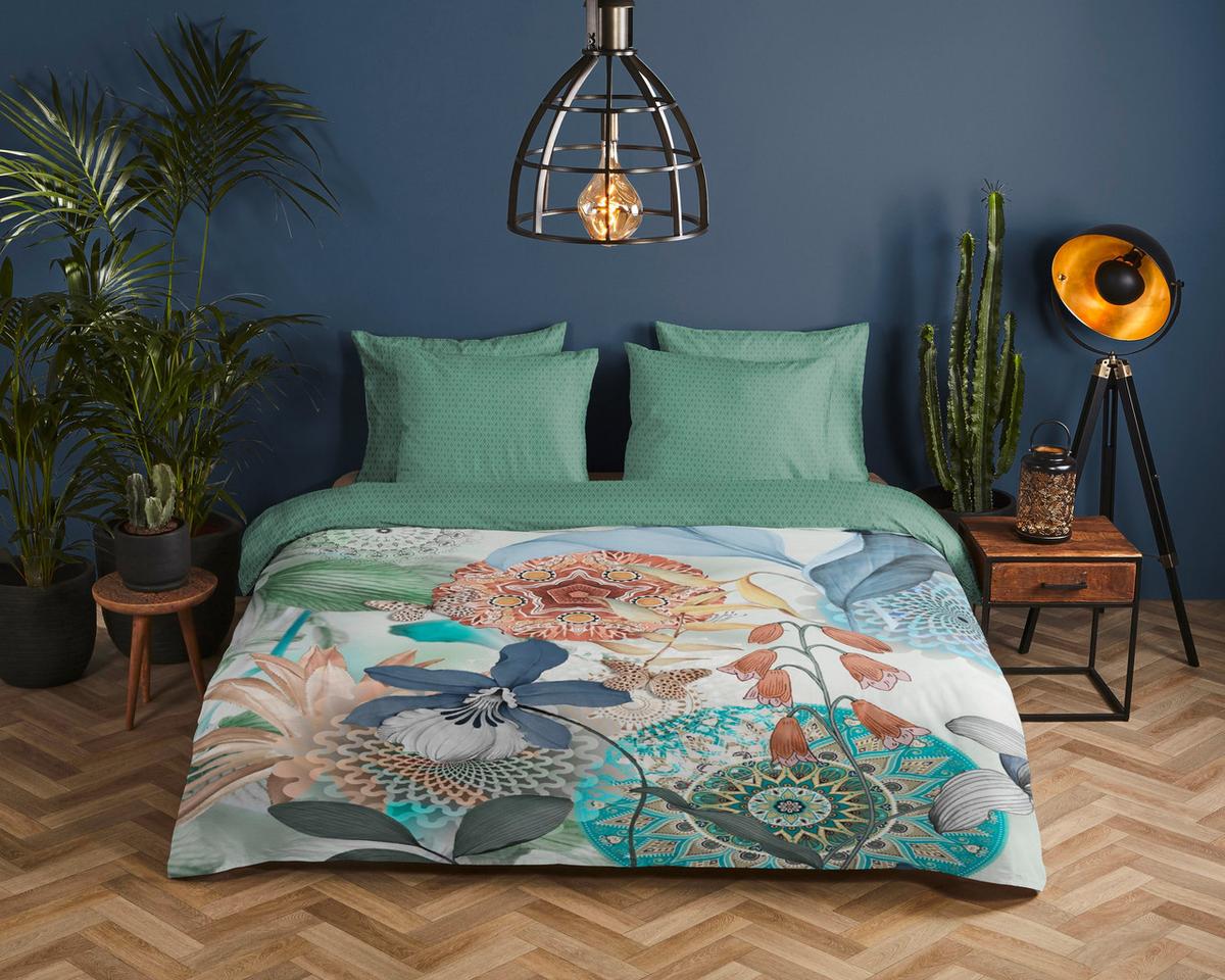 BETTWÄSCHE ZEPHIR - Multicolor/Grün, Design, Textil (140/200cm)