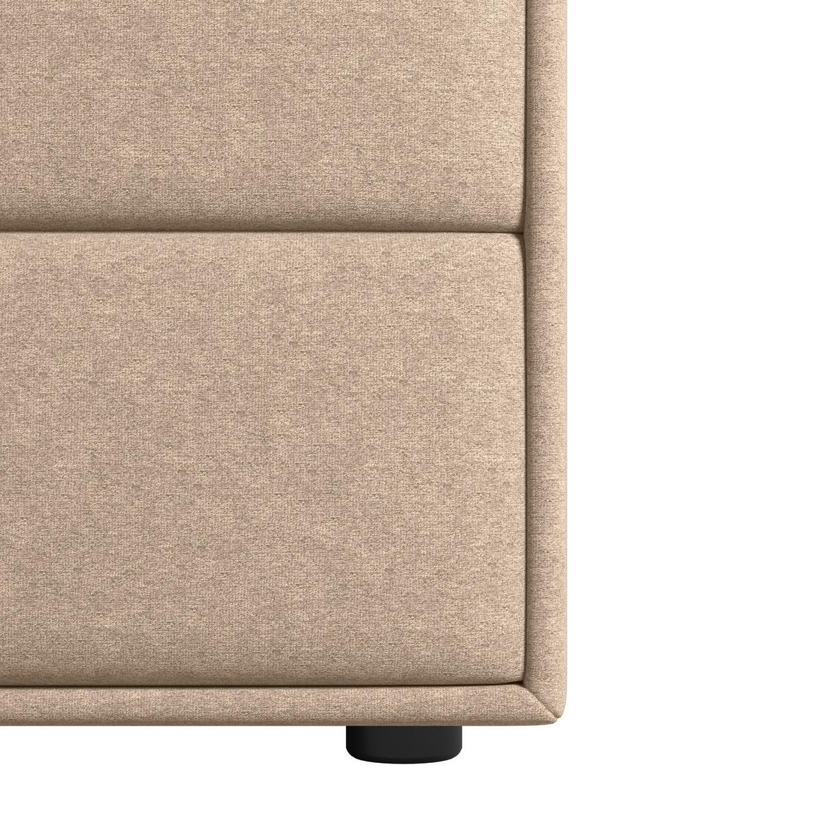 Boxspringbett mit Bettkasten Palermo 180x200 Naturfarben - Schwarz/Naturfarben, MODERN, Karton/Holz (180/200cm) - MID.YOU