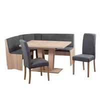 Eckbankgruppe Duisburg Vaduso Titanic Grau/eiche D. B: 125cm - Grau/Sonoma Eiche, KONVENTIONELL, Holz/Holzwerkstoff (125/89/165cm) - MID.YOU