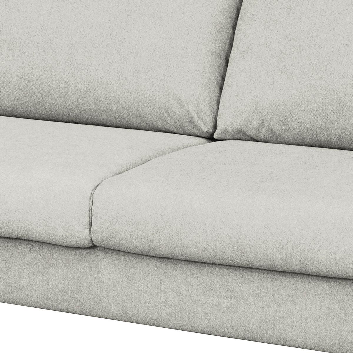 Schlafsofa Winter Hellgrau B: 195 cm - Buchefarben/Hellgrau, Design, Textil (195/90/102cm) - Livetastic
