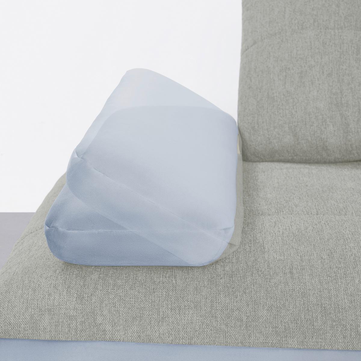 Rohová sedačka TRENDY, levá, světle šedá / stříbrná - barvy stříbra/černá, Moderní, kov/kompozitní dřevo (250/93/310cm) - Premium Living