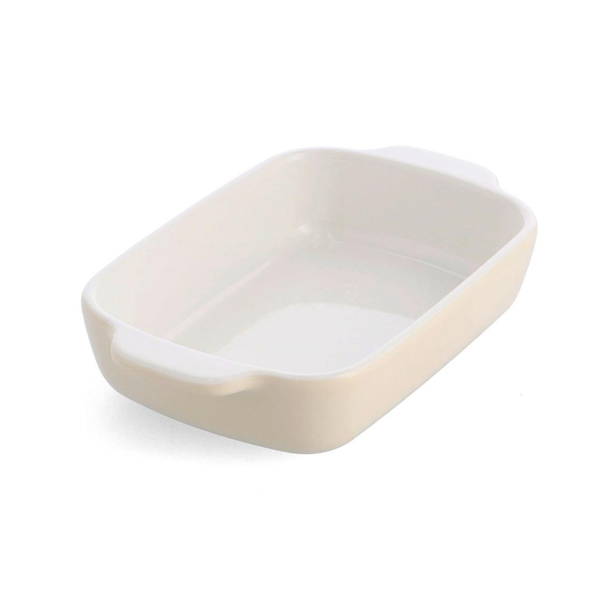 Auflaufform Stoneware Creme/weiß B: 15 Cm - Creme/Weiß, Basics, Naturmaterialien/Keramik (15cm) - Kitchenaid