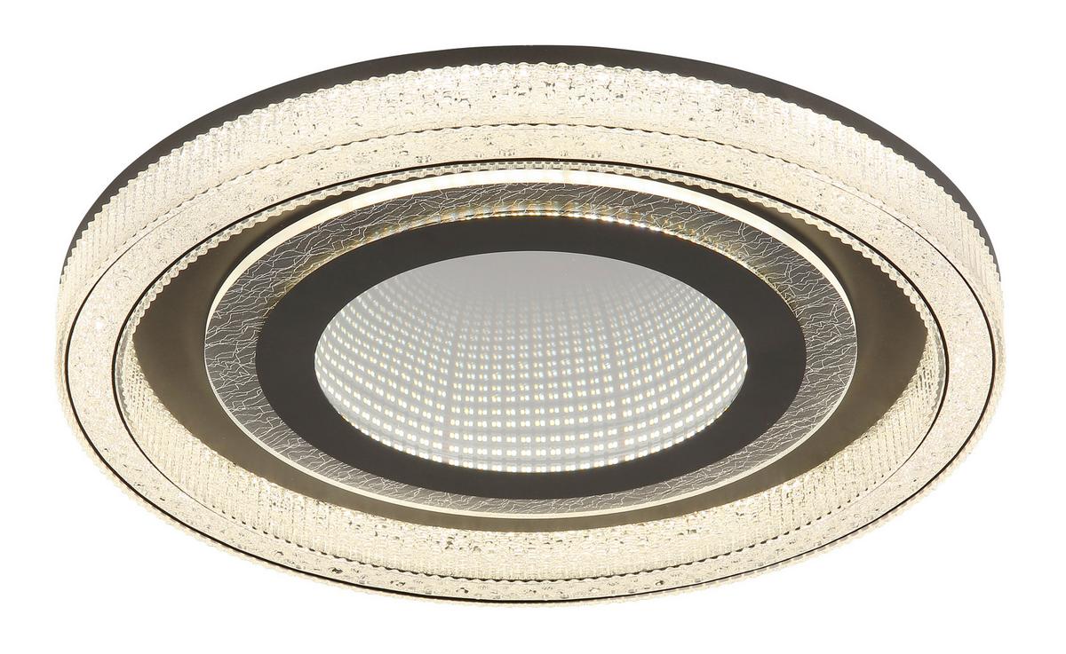 LED-Deckenleuchte 48557-48 Alsuna - Klar/Anthrazit, Basics, Kunststoff/Metall (48/7cm) - Globo