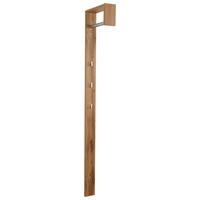 Garderobenpaneel Eiche Dekor Kleiderstange 3 Haken B: 10 cm - Eichefarben, MODERN, Holz (10/170/33cm)