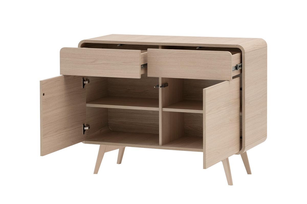 Sideboard Torsby Eichefarben B: 108 Cm - Eichefarben, Design, Holzwerkstoff (108/84/39cm) - Livetastic