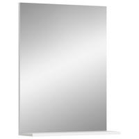 Wandspiegel Scout Weiß Hg B: 60 cm - Weiß Hochglanz/Weiß, MODERN, Glas/Holzwerkstoff (60/79/18cm) - MID.YOU